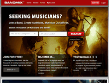 Tablet Screenshot of bandmix.com