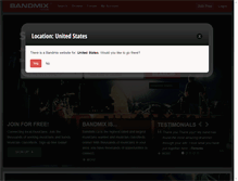 Tablet Screenshot of bandmix.ca